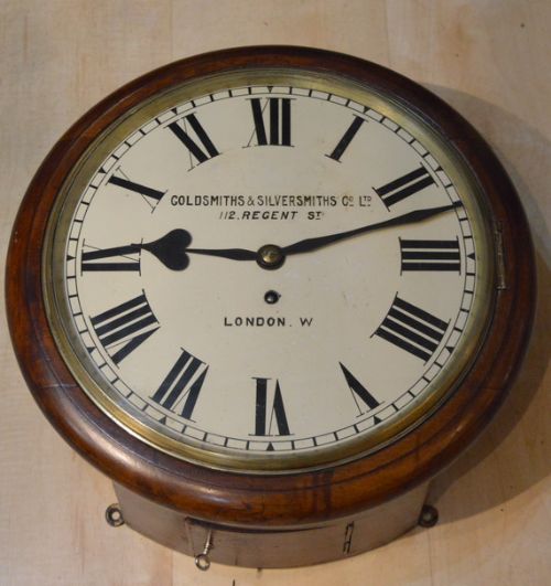 An English Fusee Dial Clock by Goldsmiths & Silversmiths Co. Ltd. London