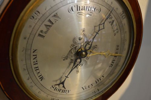 fig 1. William IV Mahogany Wheel Barometer, Bryan, Lincoln