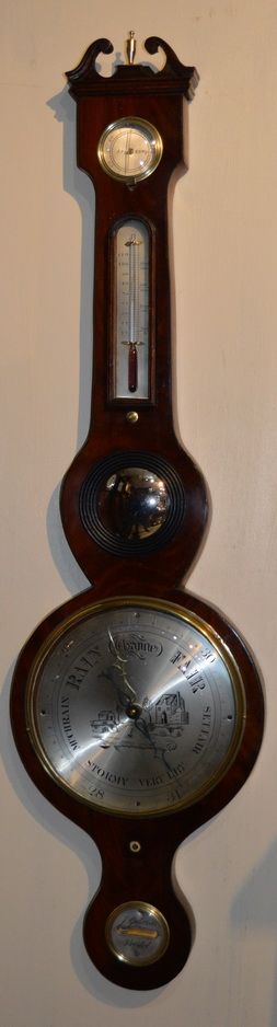 Victorian Wheel Barometer, Gilardini, Bristol