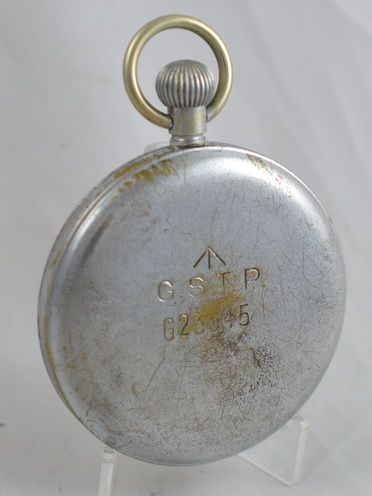 fig 1. WWII Helvetia GSTP British Military Pocket Watch