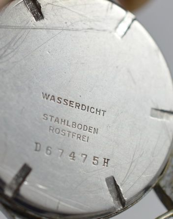 fig 1. WW2 Glycine German Military Wristwatch