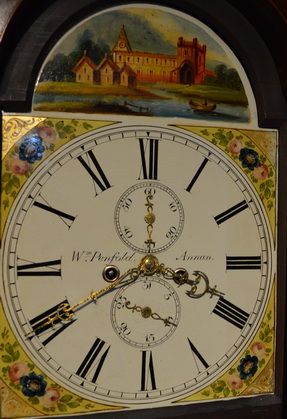 fig 1. A Scottish Longcase Clock by J Penfold of Annan