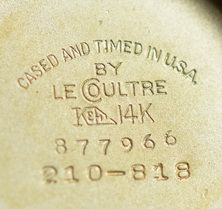 fig 1. 14K Gold LeCoultre Wristwatch