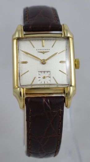 1948 Longines 14k 'Tank' Wristwatch