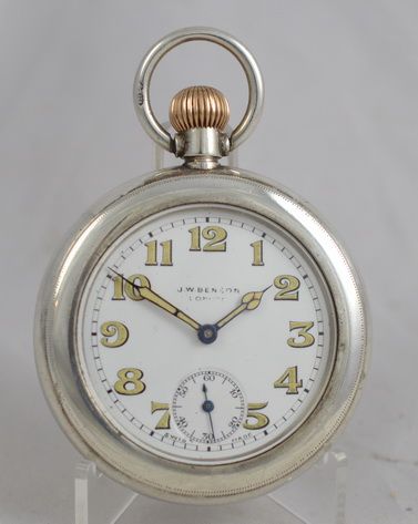 1918 Borgel Cased Pocket Watch, Jw Benson, Longines