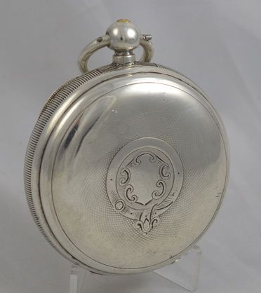 fig 1. 1889 Silver Fusee 'Improved Patent' Pocket Watch 