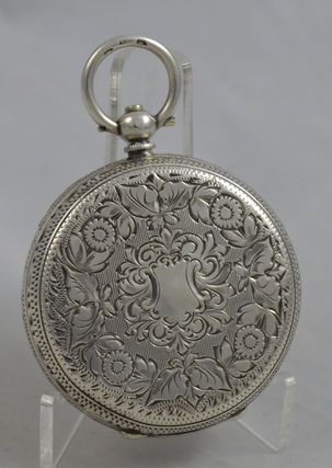 fig 1. Silver Ladies Pocket Watch, Fattorini & Sons