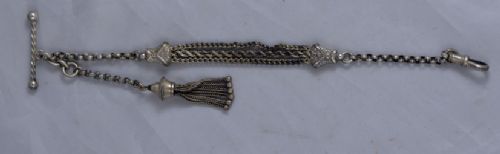 Silver Chatelaine Pocket Watch Chain