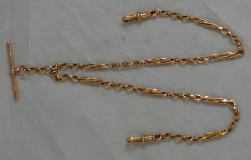 9k Gold Pocket Watch Chain