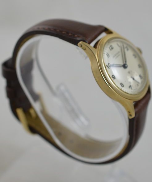 fig 1. 1955 9K JW Benson Wristwatch 