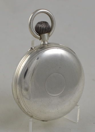 fig 1. 1884 Dent, London, Silver Pocket Watch