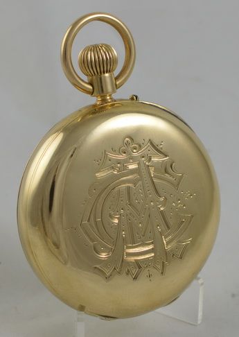 fig 1. 18K Gold 'Doctors' Style Pocket Watch