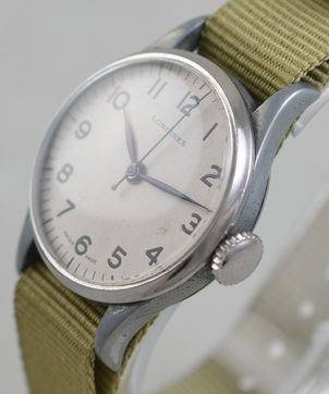 fig 1. 1942 Longines Military Pilots Wristwatch