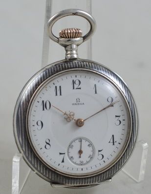 1909 Omega Niello Pocket Watch
