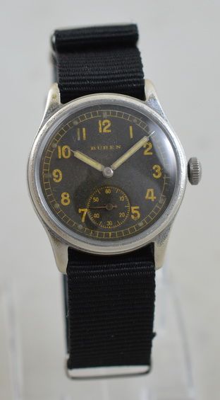 Buren Ww2 Wehrmacht German Military Wristwatch