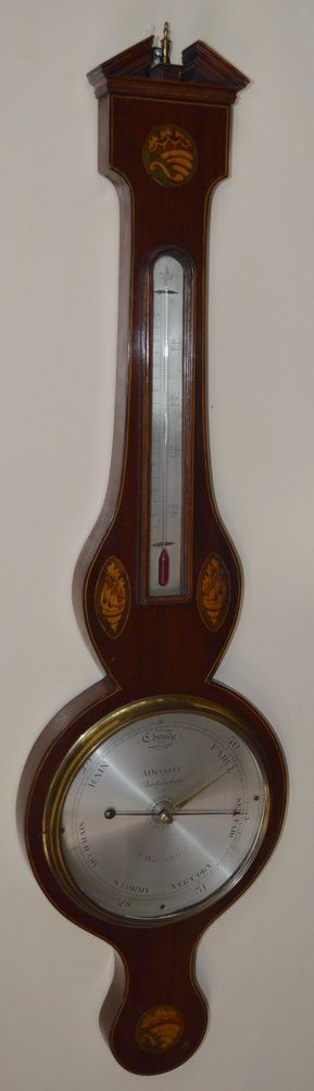 A Georgian Mercury Wheel Barometer by A. Ortelli, Buckingham