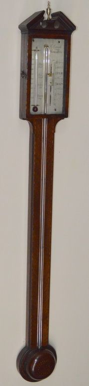 A Georgian Stick Barometer by G. Comoli, Newcastle