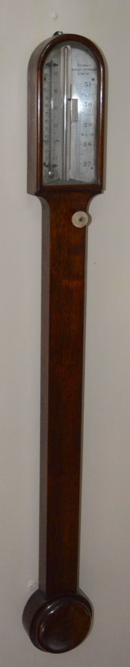 A Victorian Rosewood Stick Barometer by Bithray, Royal Exchange