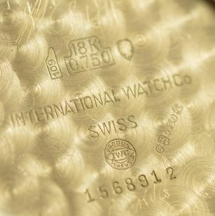 fig 1. 1961 18K Gold IWC Wristwatch