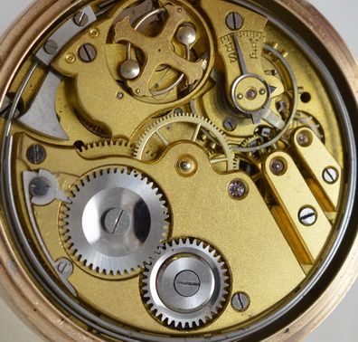 fig 1. 1924 9K Gold Quarter Repeating Pocket Watch