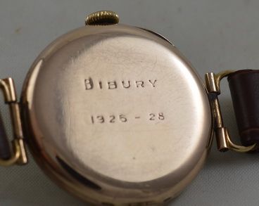 fig 1. 1923 Rolex 9K Gold Wristwatch