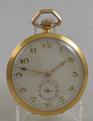 1930s Slim Rolled Gold Pocket Watch
