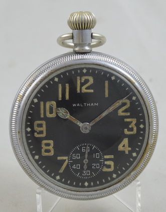 WWII British Military Pocket Watch by Waltham