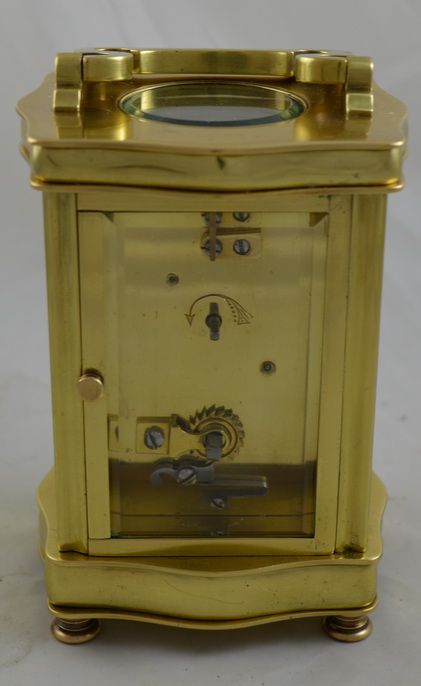 fig 1. French Brass 'Douchine' Case Carriage Clock