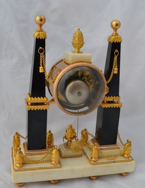fig 1. French Directoire Period Mantel Clock, Gavelle, Paris