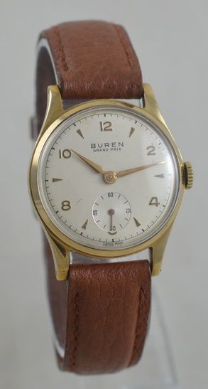 1956 9k Buren Grand Prix Wristwatch