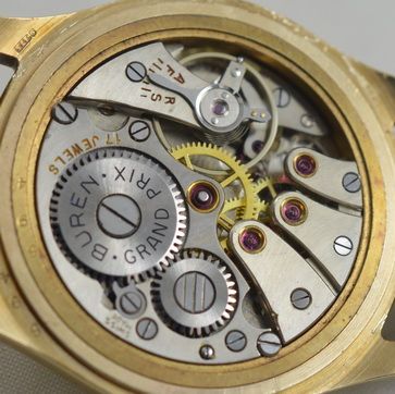 fig 1. 1956 9K Buren Grand Prix Wristwatch