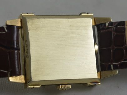 fig 1. 1949 Longines 'Tank' Style Wristwatch