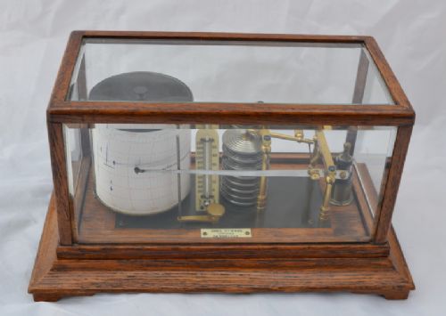 An Edwardian Barograph by Chas. Hymarsh, Cambridge