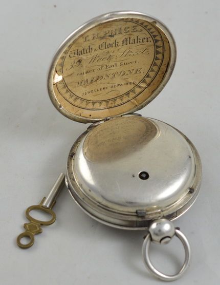 fig 1. 1824 English Fusee Pocket Watch, W Lock, Bath