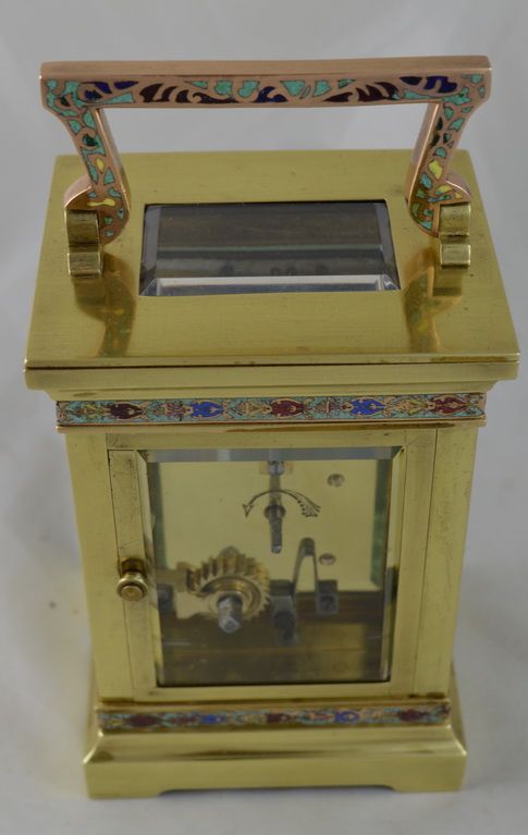 fig 1. French Decorative Enamel Carriage Clock