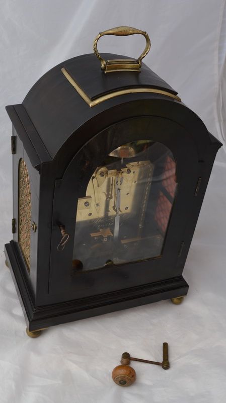fig 1. Thomas Moss, London Georgian Double Fusee Bracket Clock
