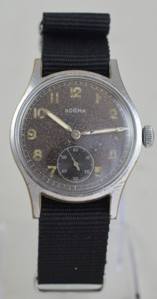 Ww2 German Military 'Wehrmacht' Dogma Wristwatch