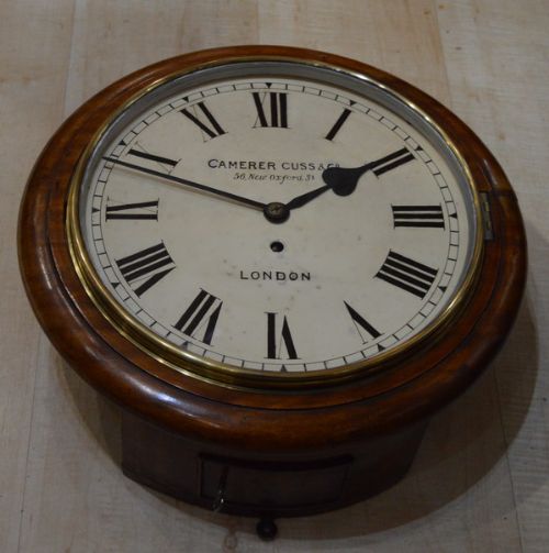 A Fusee Dial Clock by Camerer Cuss, London