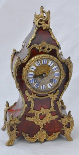 A French Tortoishell Mantle Clock