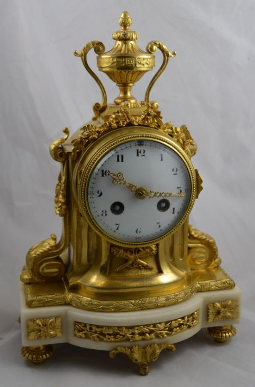 A French Gilt Ormolu Mantle Clock
