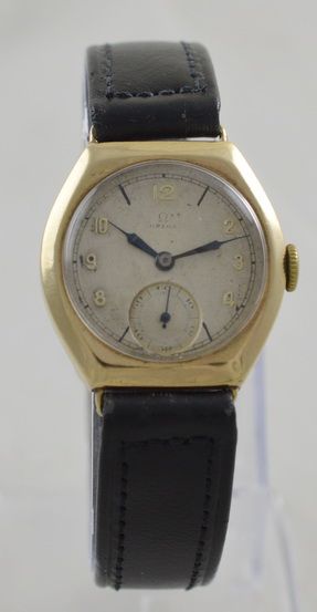 1937 Omega 9k Gold Wristwatch