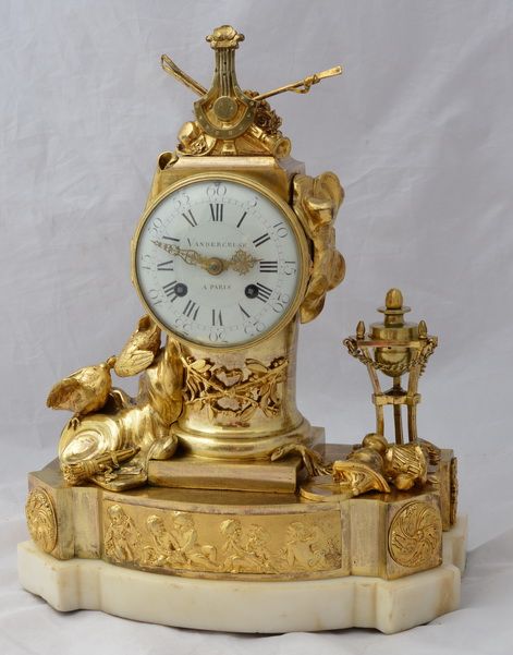 Vandercruse of Paris 18th Century French Mantel/table Clock
