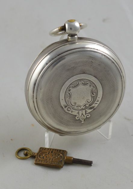 fig 1. 1896 H Samuel, Manchester Silver Pocket Watch