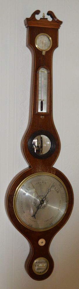 A Victorian Mercury Wheel Barometer