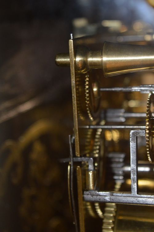 fig 1. Martinot of Paris, An 18th Century Large Boulle Clock on Original Wall Bracket