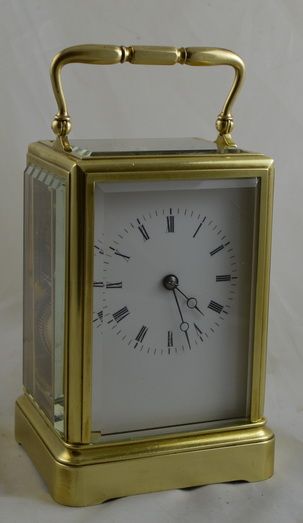 An Early French Bell Striking Carriage Clock