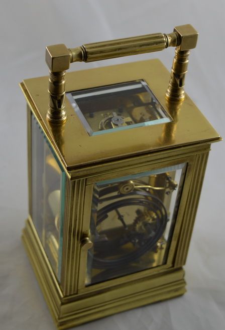 fig 1. French fluted columns striking carriage clock