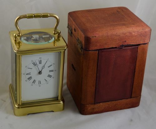Striking Carriage Clock and Box
