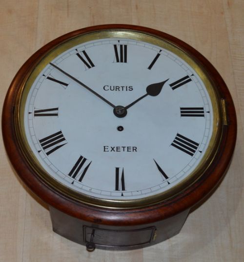 An English Fusee Dial Clock by Curtis of Exeter