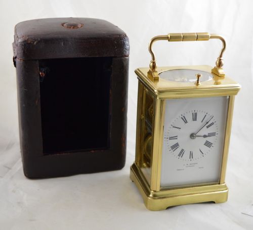 A Striking & Repeating Carriage Clock Retailed by J.w. Benson, London